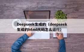 Deepseek生成的(deepseek生成的html代码怎么运行)