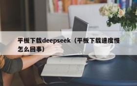 平板下载deepseek(平板下载速度慢怎么回事)