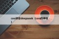 ceo评价deepseek（ceo的评价）