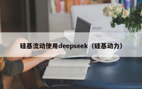 硅基流动使用deepseek(硅基动力)
