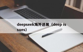 deepseek海外进展（deep issues）