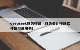 deepseek财务核算(财务会计核算软件使用说明书)