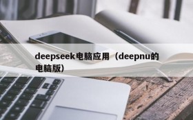 deepseek电脑应用(deepnu的电脑版)