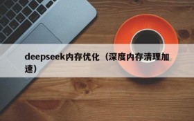 deepseek内存优化(深度内存清理加速)