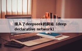 接入了deepseek的网站（deep declarative network）
