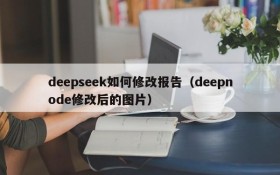 deepseek如何修改报告(deepnode修改后的图片)