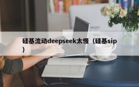 硅基流动deepseek太慢(硅基sip)