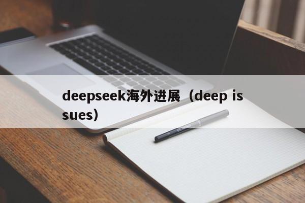 deepseek海外进展（deep issues）